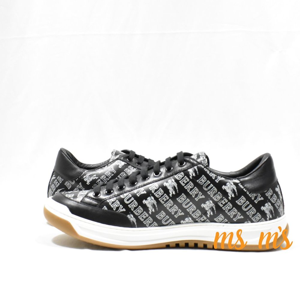 NIB Burberry burberry signature Black Sneaker US12 - Picture 4 of 8